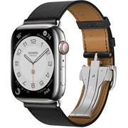 Apple Watch Hermès Silver Stainless Steel Case Single Tour Deployment Buckle