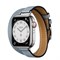Apple Watch Hermès Silver Stainless Steel Case Attelage Double Tour - фото 14217