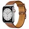 Apple Watch Hermès Silver Stainless Steel Case Attelage Single Tour - фото 14271